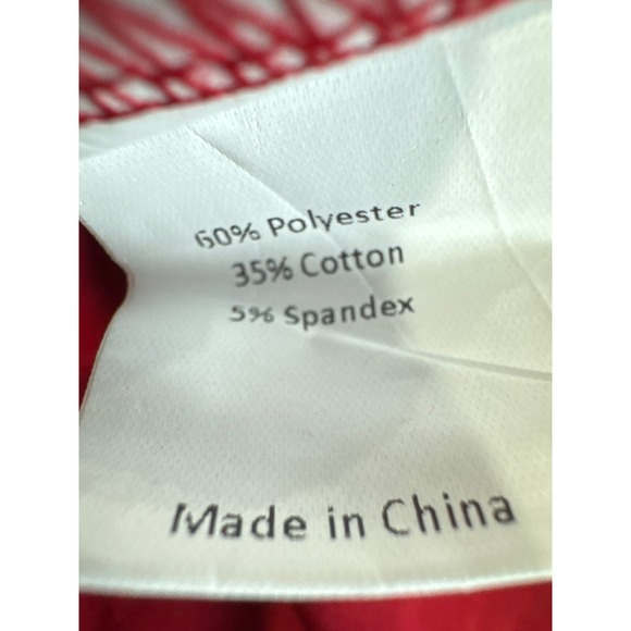 Cheibear Womens Long Sleeve Button Down Nightshirt Red Sleep Dress Size L NEW - Picture 4 of 9